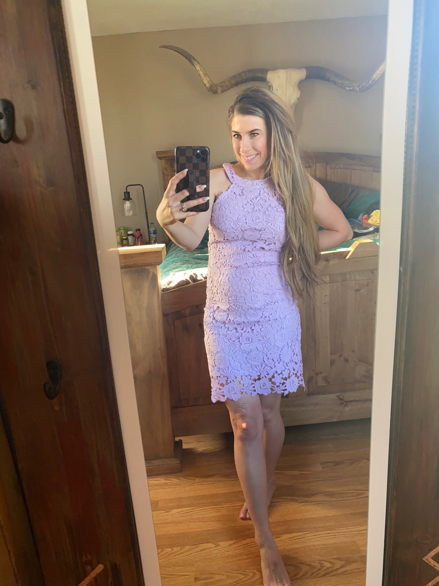 Enchant My Dreams Lilac Lace Dress